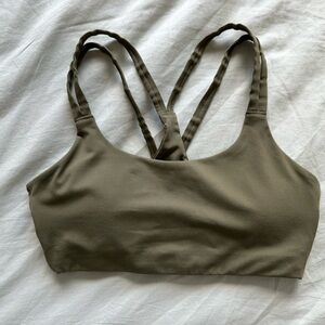 Fabletics Dark Olive Sports Bra